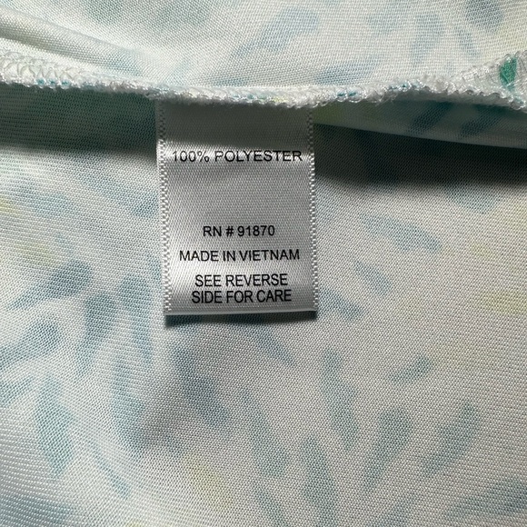 Tournament collection Polo Shirt Women Large Multicolor Light Blue, Yellow - Picture 12 of 12